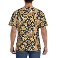thumbnail image 2 of Rocae Sunflowers Bee for Men's Moisture-Wicking Crew Tee - T-Shirt for Sports, Outdoor Activities, and Casual WearSmall, 2 of 9