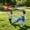 2PCS, variant on Foam Glider Airplane Toy Electric Hand Throwing Flying Aircraft Model for Outdoor Sports and Party Favors, 14inch Blue