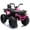 Rose Pink1, variant on 24V Kids Ride-on Electric ATV with 2 Seater,4-Wheeler Quad Car Toy w/ 2* 200W Motor 9AH Battery Powered,4.9Mph Max Speed,LED Lights Spring Suspension for Boys & Girls,Red