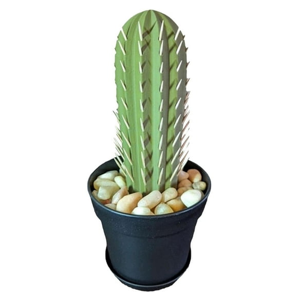 Easter Cactus Toothpick Holder 3D Printed Cactus Toothpicks Dispenser Decorative Succulents Cactus Toothpick Dispensers Cactus Shaped Toothpicks Container Holders For Kitchen Gadgets Sponges Kitchen