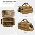 thumbnail image 4 of 14‑Inch Heavy‑Duty Tool Bag, Reinforced Bottom Work Tote & Hand Tool Organizer for Repairman, Carpenter, Handyman — Brown, 4 of 7