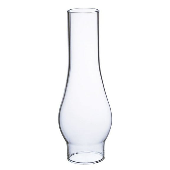 Clear Glass Lamp Chimney, Replacement Hurricane Globe Measures 1 1/2 Inch Diameter Base x 6 Inches High for Oil or Kerosene Lanterns