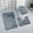 Dark Gray, variant on 3 Piece Bathroom Rug Set With Toilet Lid Cover,Bathroom Rugs Sets 3 Piece,Ultra Soft Non Slip Bath Rug and Absorbent Chenille Bath Mat,Bathroom Rugs(Brown 3pcs/Set 20in)