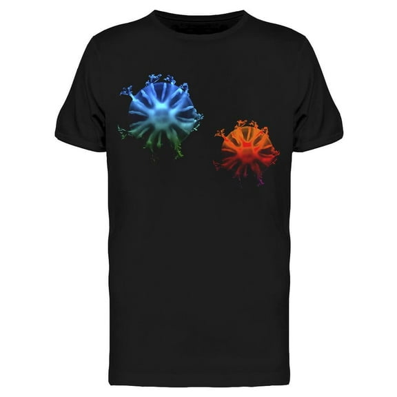 Two Sppining Colorful Jellyfish  T-Shirt Men -Image by Shutterstock, Male 3X-Large