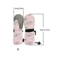 thumbnail image 4 of XIMIN Kids Long Cuff Snow Mittens Waterproof Thumbless Ski Gloves Warm Thicken Winter Mitten Kids Insulated Winter Snow Gloves for Girls Boys, 4 of 8