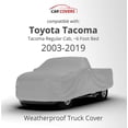 thumbnail image 2 of Weatherproof Truck Cover Compatible with 2003-2019 Toyota Tacoma Regular Cab6 Ft Bed - 5L Outdoor & Indoor - Protect from Rain, Snow, Hail, Sun - Theft Cable Lock, Bag & Wind Straps, 2 of 9