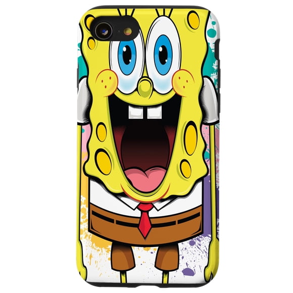 Funda para iPhone SE Spongebob Squarepants con Salpicaduras de Pintura