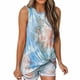 thumbnail image 2 of Camiseta sin mangas Mujer Cuello redondo Top Printed Twisted Vest, Sky Blue, XL Methold AP001690-19, 2 of 5