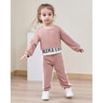 thumbnail image 2 of CARETOO Toddler Baby Girls Clothes Outfits Long Sleeve Pullover Sweatshirt Tops + Pants Set Fall Winter Sweatsuits 24 Months, 2 of 12