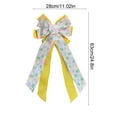 thumbnail image 3 of Easter Bunny Egg Bow Decoration – Easter Bunny And Egg Drawing Bows Colorful Printed Ribbon Garlands And Decorative Bows Suitable for Fireplace Mantels, Wreaths & Home Decor,24.8"x11.02", 3 of 6