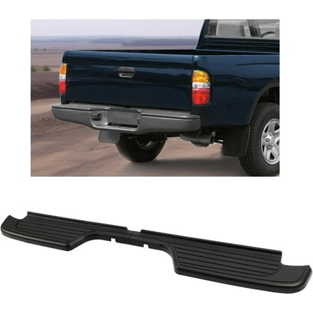 HECASA Rear Bumper Step Pad Pair for 1995-2004 Toyota Tacoma Black PP Plastic Left Right Side