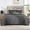 Charcoal/ Grey, variant on Exclusivo Mezcla King Size Quilt Set, 3-Piece Lightweight King Quilts Soft Bedspreads Bed Coverlets, Grey, 104"x96"