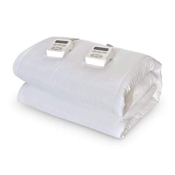 RESTORA Queen Size Heated Mattress Pad, Electric Bed Warmer with Six Zone heating & Dual Controller