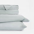 thumbnail image 5 of Luxury Cooling 100% Rayon From Bamboo Silky Soft Bed Sheets Set Light Blue Queen Size Bedding by Comfort Canopy, 5 of 12