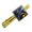 Gold, variant on Superman Darkseid Character Square Tie Bar Clip Clasp Tack- Silver or Gold