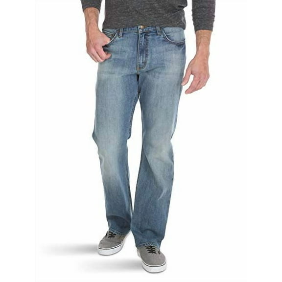Wrangler Authentics Men's Relaxed Fit Boot Cut Jean, Riptide, 36W x 32L