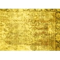 thumbnail image 1 of Ahgly Company Machine Washable Indoor Rectangle Abstract Yellow Modern Area Rugs, 8' x 10', 1 of 4