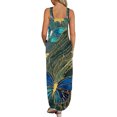 thumbnail image 4 of Robes d'Été pour Femmes 2023, Robe Longue Décontractée Imprimée Sans Manches, Robe de Plage, Robe Midi pour Invité de Mariage en Solde, 4 of 6