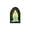 B, variant on Halloween LED Lighted Ghost Mirror Wall Decor, Spooky Arched Frame Sign with Quote They Are Right Behind You, Haunted Castle Gothic Indoor Ornament for Bar Mantel Halloween Party