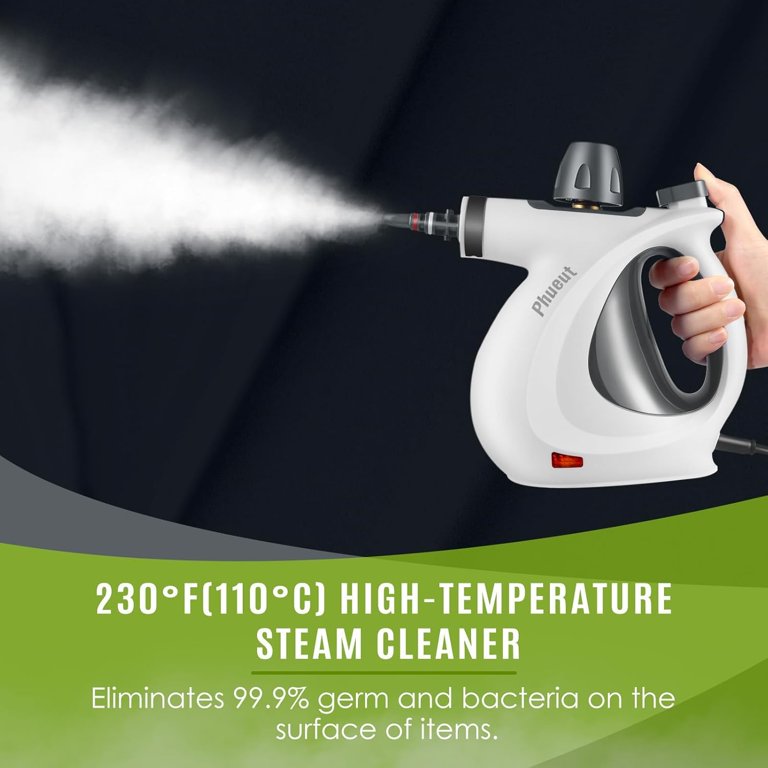 Handheld Steam Cleaner With 11-Piece Accessories - 15.2OZ Tank, 230°F Steam, Multi-Surface Cleaner For Home