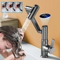 thumbnail image 1 of Vadktai Smart Temperature Bathroom Faucet, Temperature Display, 3 Water Outlet Modes, Single Handle Bathroom Faucet, Bathroom Sink Faucet, Kitchen Faucet taps, 1 of 9
