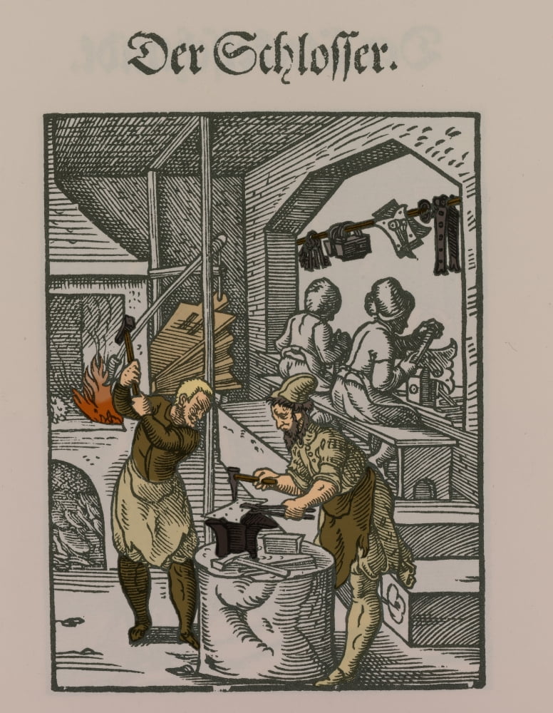 Locksmith Medieval Tradesmen Poster Print by Science Source - Walmart