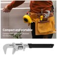 thumbnail image 6 of Ikoopy Adjustable Wrench 10inch Wide Jaw Adjustable Spanner Opening up to 2Inch Portable F Shaped Adjustable Wrench Tool High Carbon Steel Spanner for Plumbing and Household Repairs, 6 of 10