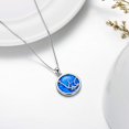 thumbnail image 5 of AOBOCO Christmas Gifts for Women 925 Sterling Silver Opal Necklace Birthday Jewelry Gifts for Women, 5 of 6