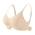 thumbnail image 1 of Womens Soft Bra Underwear Breathable Upper Support Gathers Bra, 1 of 5