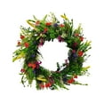 thumbnail image 5 of Texas Style Summer Wreath For Front Door Featuring Realistic Dried Botanicals And Preserved Ranunculus Greenery Decoration, 5 of 7
