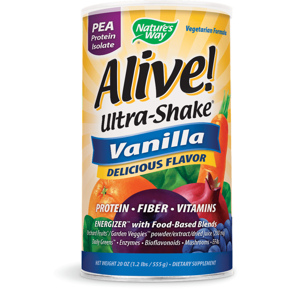 Nature's Way Alive Pea Protein Powder, Vanilla, 15g Protein, 1.2 Lb