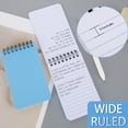 thumbnail image 4 of Qicheng Cuaderno De Bolsillo Pequeño Bloc De Notas De Bolsillo Pequeños Cuadernos De Espiral De 3 X 5 Pulgadas (6-Marrón), 4 of 5