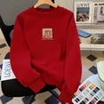 thumbnail image 4 of Sudaderas con capucha de manga larga informales, jerséis de algodón puro con estampado de dibujos animados, sudaderas de cuello redondo a la moda, Otoño e Invierno, 4 of 5