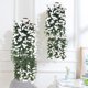 thumbnail image 1 of Cesta colgante artificial para decoración de pared | Plantas artificiales realistas de poliéster para interiores, cocinas y oficinas | Arreglo floral rosa, blanco y amarillo, 1 of 6