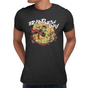 Marvel Spider-Man Brand New Day Men's Hulk Retro Comic T-Shirt (Black, S-XXXL)
