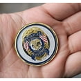 thumbnail image 2 of 1 Piece St. Michael Police Officers Challenge Coin + Set of 2 Challenge Coins Display Stand, 3D Floating Clear Case, 2 of 8