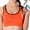 Orange, variant on Womens Seamless Racerback Sports Bra High Impact Support Liftup Yoga Gym Workout Fitness Wirefree Breathable Air Bras