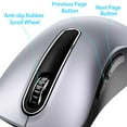 thumbnail image 5 of memzuoix 2.4G Wireless Mouse, 1400 DPI Mobile Optical Cordless Mouse with USB Receiver, Portable Computer Mice Wireless Mouse for Laptop, PC, Desktop, MacBook, 5 Buttons (Gray), 5 of 10