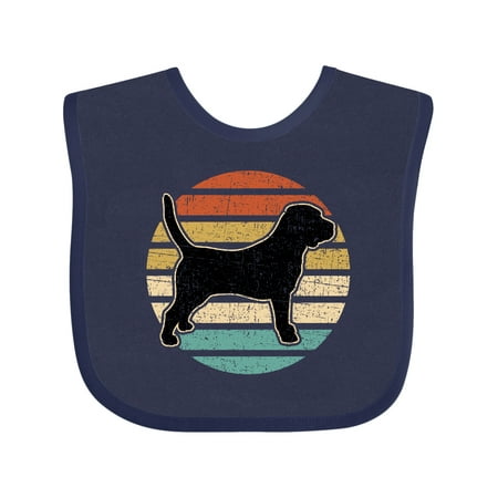 

Inktastic Beagle Dog Retro Sunset Gift Baby Boy or Baby Girl Bib