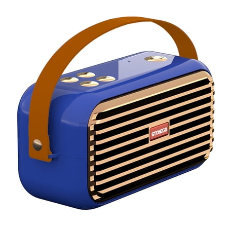 Wireless Bluetooth Speaker Stereo Sound Enhanced Bass and Treble - TWS Bluetooth 5.0 Connection Support TF Card USB and AUX Audio Input - High Quality Audio for Home Office and Outdoor Use