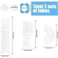 thumbnail image 2 of 2 Hamster Tubes Kits, DIY Hamster Tunnel Adventure External Pipe, Transparent Connection Track Rat Toy Hamster Cage Accessories for Hamster Mouse Small Animals Sports Expand Space (White), 2 of 7