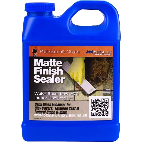 Miracle Sealants MFSQT6 Matte Finish Sealer, Quart, Clear