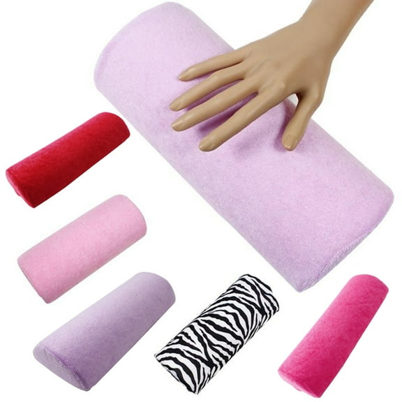 ZEUS Soft Cushion Rest Half Column Nail Art Design Manicure Salon Hand Pillow Holder