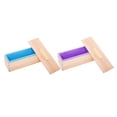 thumbnail image 1 of Molde de jabón rectangular de madera,moldes de jabón de silicona de madera para hacer jabón,Jabonera Rectangular Flexible con Tapas de Madera,Kit de molde de pan de jabón hecho a mano para, 1 of 9