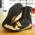 thumbnail image 4 of Men's Boxing Shoes Training Shoes Lightweight Wrestling Shoes Men Non-Slip Big Size 7-14 Comfortable Breathable Professional Men Fistfight Shoes Fitness Sneakers, 4 of 9