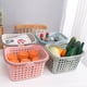 thumbnail image 2 of Cesta de compras prácticas Tenedor de almacenamiento de frutas plásticas Contenedor de almacenamiento vegetal, 2 of 5