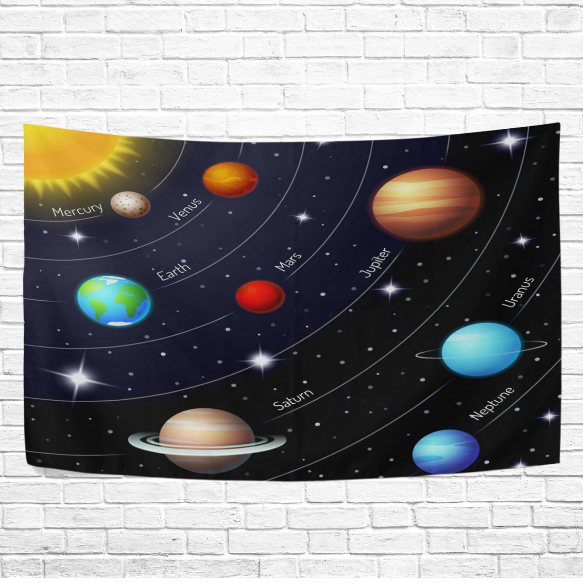 POPCreation Home Decor Collection, Magic Solar System Space Wall