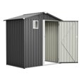 thumbnail image 5 of 6FT x 4FT Steel Outdoor Storage Shed for Garden Patio Lawn Tool Utility, 5 of 17