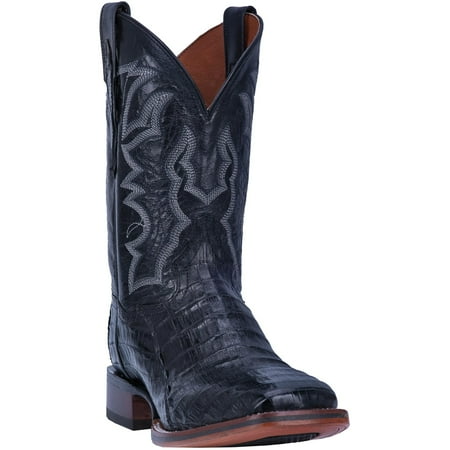 

Men s Dan Post Kingsly Caiman Belly Boots Handcrafted Black