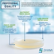 Amazing Bacteria Science Kit - Prepoured Agar Plates Kit - Science Project Kit - Outstanding Performance - Science Project Experiment Ebook Included - Have Fun Learning Microbiology Now